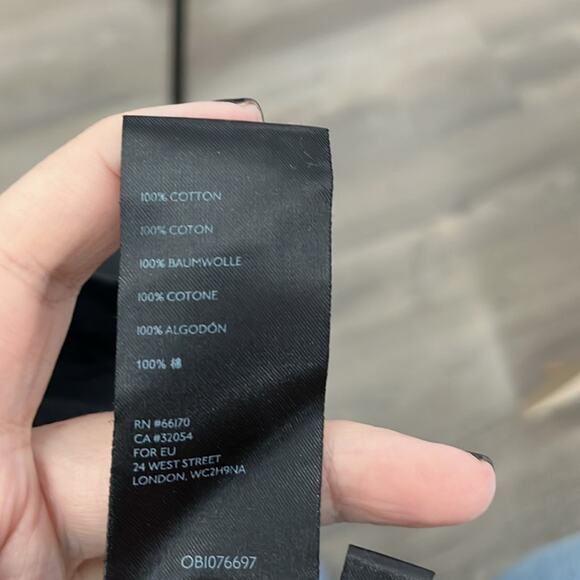 Urban Outfitters Black Eyelet Square Neck Piff Sleeve Top Exposed Zipper Sz M - Picture 8 of 9